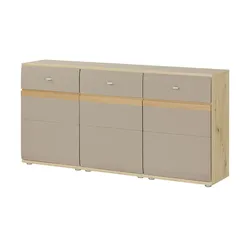 Sideboard  Binz , grau , Maße (cm): B: 135 H: 90 T: 40