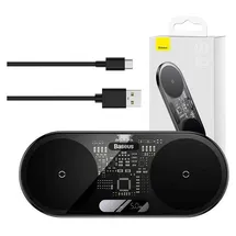 Baseus Dual Qi wireless charger Digital Led Display 20W