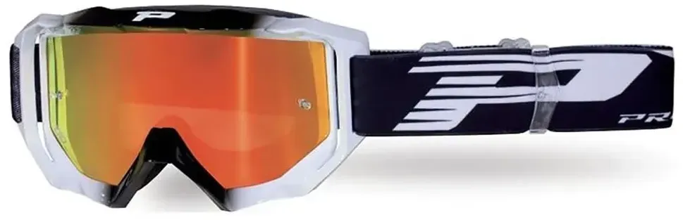 Progrip 3200-126 Fl Offroad-brille - Black / White - Orange/CAT2