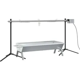 vidaXL Rotisserie-Grill Automatisch silber