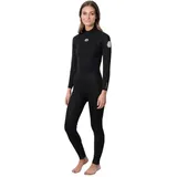 Rip Curl Freelite Flat Lock 3/2 Mm Langarm-neoprenanzug Mit Reißverschluss Am Rücken - Black - 10