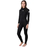 Rip Curl Freelite Flat Lock 3/2 Mm Langarm-neoprenanzug Mit Reißverschluss Am Rücken - Black - 10