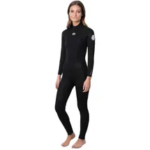Rip Curl Freelite Flat Lock 3/2 Mm Langarm-neoprenanzug Mit Reißverschluss Am Rücken - Black - 10