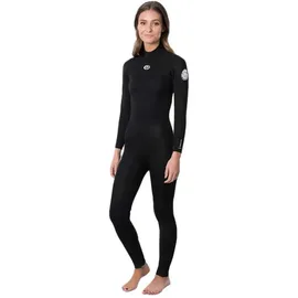 Rip Curl Freelite Flat Lock 3/2 Mm Langarm-neoprenanzug Mit Reißverschluss Am Rücken - Black - 10