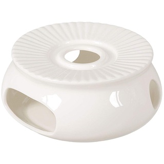 Porzellan Stövchen/Teewärmer für Teekanne in weiß, Ø 14,5cm, Original Aricola®