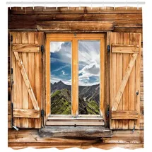 ABAKUHAUS Duschvorhang 175 x 180 cm mehrfarbig