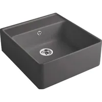 Villeroy & Boch Spülstein Einzelbecken graphite + Excenterbetätigung