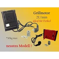 GRILLMOTOR  KOKINOS 9U/MIN ROT - STARK NEU
