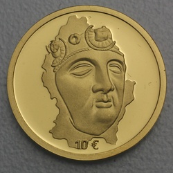 Goldmünze 10 Euro 2004 Die Maske von Hellange