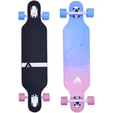 Apollo Longboard Special Edition Komplettboard inkl. T-Tool, mit High Speed ABEC Kugellagern, Drop-Through Freeride Skaten Cruiser Boards