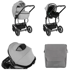 KIKKABOO Irene 3 in 1 Grau/Schwarz