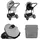 KIKKABOO Irene 3 in 1 Grau/Schwarz
