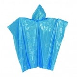 5 x Regenponcho Fahrrad Wandern Kapuze Herren Damen Regenschutz Poncho blau