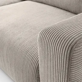 lookway Ecksofa OPERA L-Form mit Schlaffunktion und Bettkasten Beige