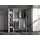 vente-unique Kleiderschrank Kleiderschranksystem - B. 110/180 cm - Weiß & Grau - DORIAN