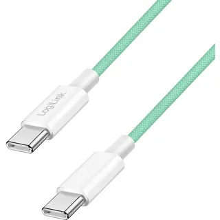 Logilink USB-C® Kabel USB 2.0 USB-C® Stecker 1m Grün CU0347