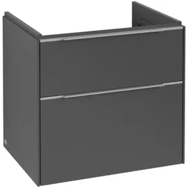 Villeroy & Boch Waschbeckenunterschrank 2 Auszüge 62,2 x 57,9 x 47,8 cm Grau