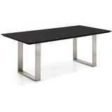 Niehoff Tisch Edelstahl - 220 x 95 cm HPL Graphit-Design