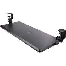 Startech StarTech.com Under-Desk Keyboard Tray, Clamp-on Keyboard Holder, Supports up to 12kg (26.5lb) Sliding Keyboard and Mouse Drawer with C-Clamps