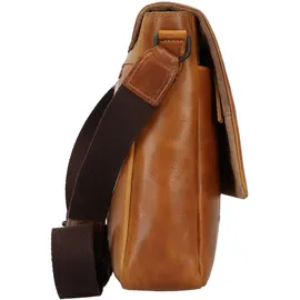 GREENBURRY Newport Messenger Leder 35 cm braun