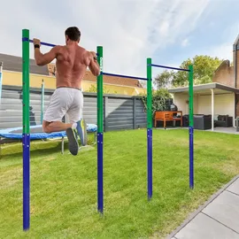 CCLIFE Turnreck Höhenverstellbar bis 150 kg Grün/Blau