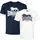 Lonsdale T-Shirt »LOSCOE« Packung, 2er-Pack, 2 Stk. Doppelpack Lonsdale weiß, marine