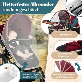 Kesser Loops 3 in 1 rot/champagne