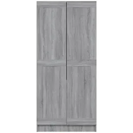 vidaXL Kleiderschrank Grau Sonoma 82,5x51,5x180 cm Holzwerkstoff