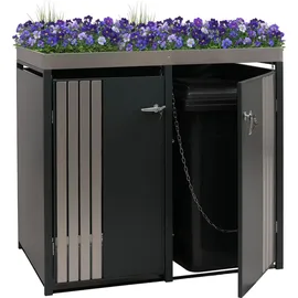 MCW Mülltonnenverkleidung O67 125 x 84 cm anthrazit