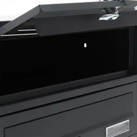 Wiltec 3er Briefkastenanlage Anthrazit
