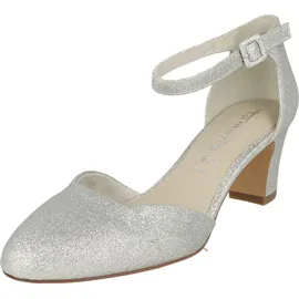 TAMARIS Damen Pumps mit Blockabsatz, metallic, 40 EU