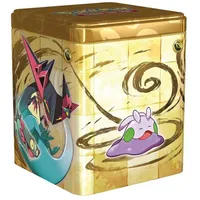 POKÉMON Sammelkarte Pokemon Karten TCG Stackable Tin Box: Katapuldra (deutsch) goldfarben