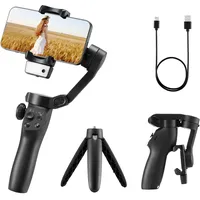 Vevor Gimbal-Stabilisator für Smartphone, 3-Achsen-Stabilisierung, KI-gestützter Tracking-Fülllicht, Stativ, automatischer