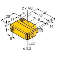 Turck Sensor bündig PNP, Wechsler BI5U-Q12-VP6X2 7M