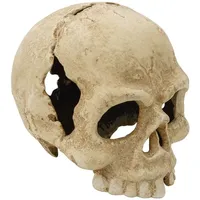 Aubaho Teelichthalter Totenkopf Kerzenständer Figur Skulptur Eisen Antik-Stil Memento