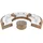 Beliani Lounge Set 9-Sitzer Rattan goldbraun/weiß