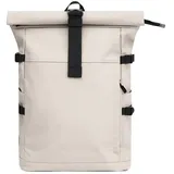 MIRROSI Rucksack Damen- und Herren-Tagesrucksack, großes Volumen XL: 19–25 L (32x48x14cm, Wasserdicht), aus hochwertigem Kunstleder, Rucksack, Daypack beige