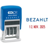 Colop Datumstempel Mini-Dater S 160/L selbstfärbend blau rot