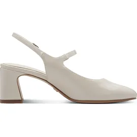 TAMARIS Damen Sling Pump mit Blockabsatz, beige, 41 EU