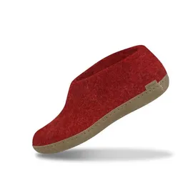 Glerups dk glerups Hausschuh Ledersohle in Rot | Gr.: 41