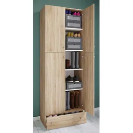 VCM Drehtürenschrank Lona 70 x 200 x 39 cm Sonoma Eiche