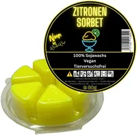 WonderWax Duftwachs WonderWax® Duftwachs Kreis 6 pcs Neon (Zitronensorbet), Duftrichtung: Zitronensorbet