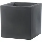 Teraplast Pflanzgefäße SCHIO CUBO Ash anthrazit 40 x 40 cm - Kunststoff