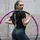 Matchu Sports - Hula Hoop Reifen Gymnastikreifen 1,2 kg 100 cm Lila/grau