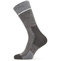 SealSkinz Unisex-Adult Herren Solo Quickdry Mid Length Socke, schwarz/grau, XL, X-Large