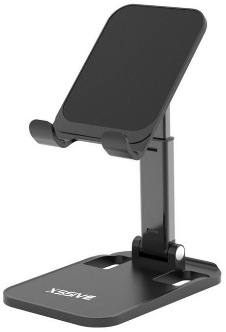 Xssive Tischhalterung ausfahrbar Universal Ständer Tablet Halter Schwarz Smartphone-Halterung schwarz