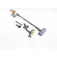 Dyson V12 Detect Slim Absolute Staubsauger Kabellos - Akkusauger, HEPA-Filter, Kabelloser Akkuhandstaubsauger Handstaubsauger Beutellos, inkl. JUNG Bodenpflegetücher, Orange / Violett