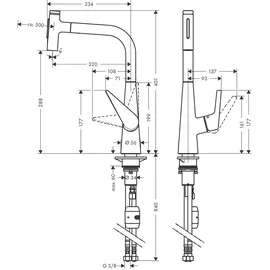 Hansgrohe Talis Select M51 Einhebelmischer Chrom