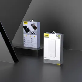 DUDAO K10Pro Powerbank 2 4 A 20000 mAh 2 x USB-A - Weiß