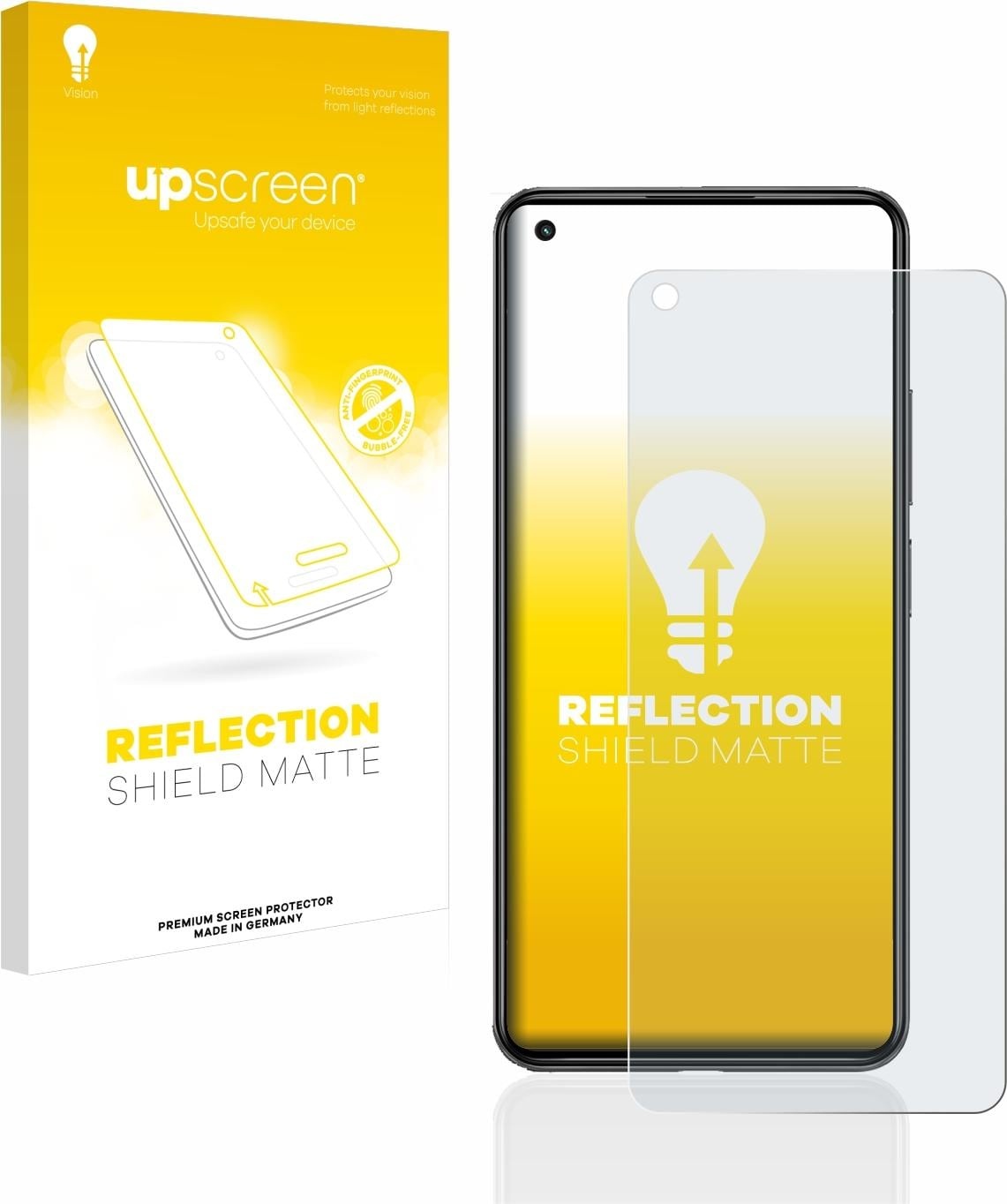 upscreen Reflection Shield Displayschutz Matt (1 Stück, Xiaomi Mi 11 Lite 5G), Smartphone Schutzfolie